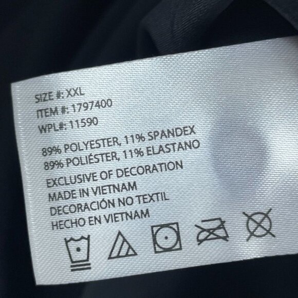 iRev Black Long Sleeve Blouse XXL 4-Way Stretch Easy Care d0941 - Picture 5 of 9